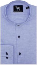 GENTS | Blumfontain Overhemd Heren Volwassenen mao kraag lichtblauw Maat XL 43/44