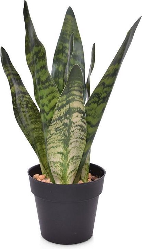Sansevieria kunstplant 30cm groen