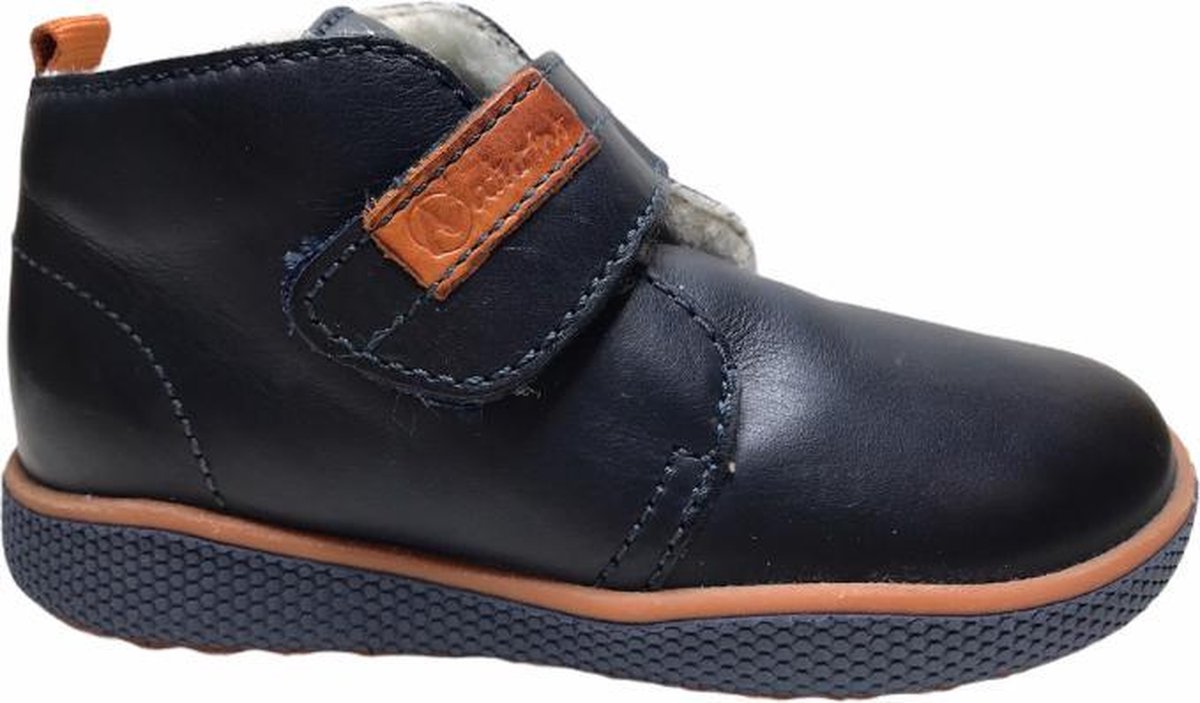 Naturino velcro warme hoge schoenen 5210 navy orange