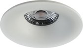 Spot Armatuur GU10 - Pragmi Nora Pro - Inbouw Rond - Mat Wit - Aluminium - Ø82mm - BSE