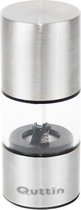Quttin kruidenmolen RVS 12,6 cm zilver