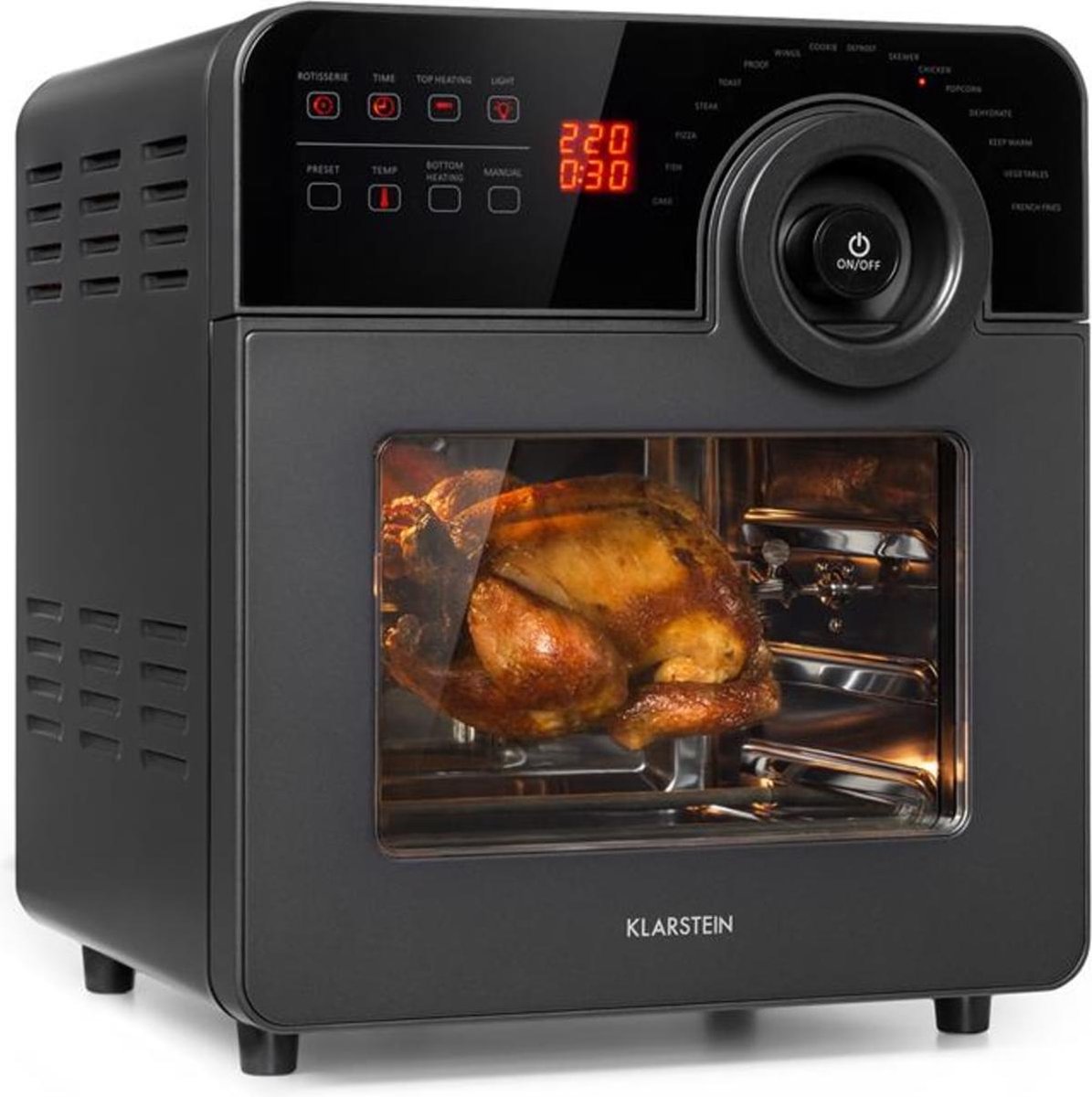 AeroVital Cube Chef heteluchtfriteuse 1700W 14l 16 programma's zwart