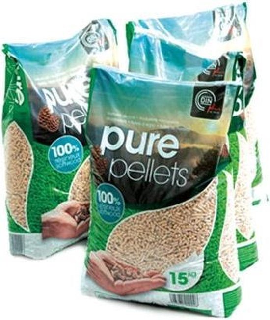 PURE PELLETS Houtpellets Ideaal Voor Pelletkachel 100 Natuurlijk
