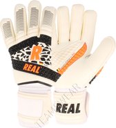 Real Dynamic Keepershandschoenen Heren - Wit / Zwart / Oranje | Maat: 11
