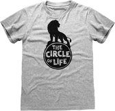 Disney The Lion King Heren Tshirt -L- Circle Of Life Grijs