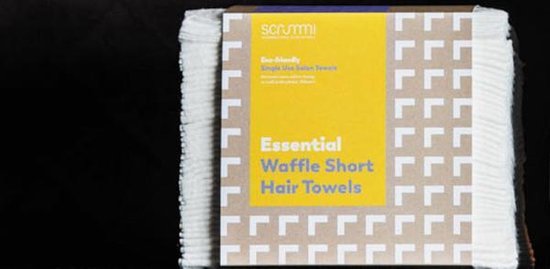Scrummi Towels Scrummi Essential White Short Hair Towel 60x40cm 50 stuks