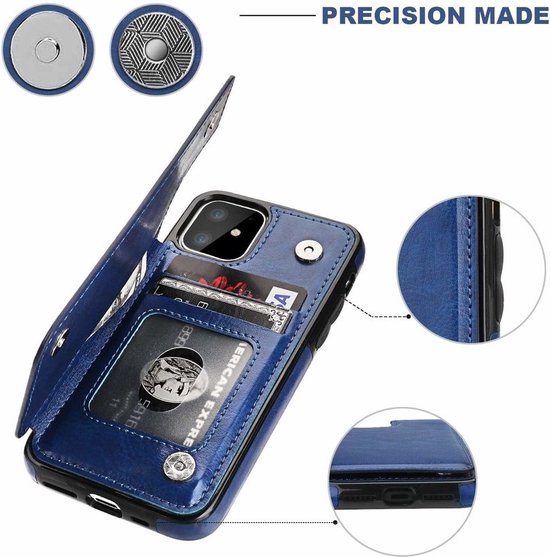 Étui Portefeuille ShieldCase iPhone 12 Mini - 5,4 pouces - Bleu