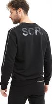 SCR. Tedo - Sweater Heren - Zwarte Trui voor Heren - Met Rits - Zwart - Maat XL