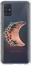 Casetastic Samsung Galaxy A51 (2020) Hoesje - Softcover Hoesje met Design - Autumn Moon Print