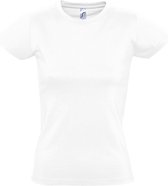 SOLS Dames/dames Imperial Heavy Short Sleeve T-Shirt (Wit)