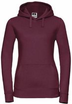 Russell - Authentic Hoodie Dames - Bordeauxrood - M