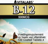 VitaTabs Vitamine B-12 - 1000 mcg - 100 zuigtabletten - Voedingssupplementen