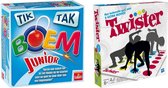 Spellenbundel - Bordspel - 2 Stuks - Tik Tak Boem junior & Hasbro Twister
