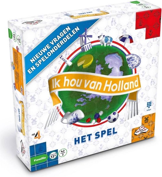 Thumbnail van een extra afbeelding van het spel Spellenbundel - Bordspellen - 2 Stuks - Ik Hou Van Holland & Scrabble Original