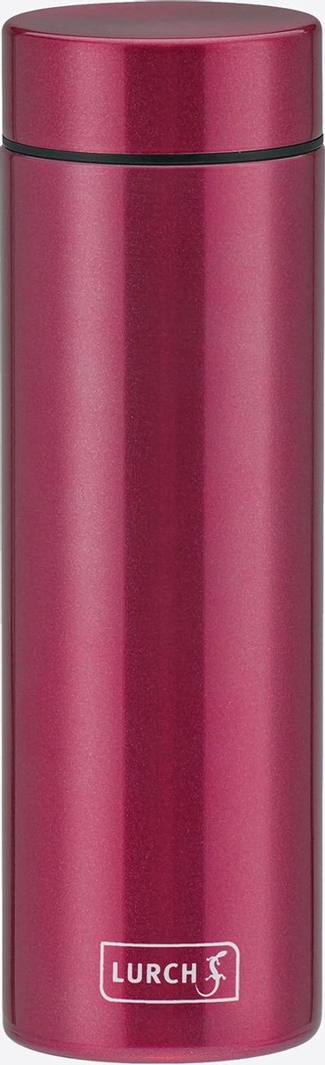 Lurch - Lipstick - Thermosfles - Drinkfles - Lichtgewicht - Compact - RVS - Berry rood - 300 ml