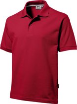 Slazenger Heren Voorhand Polo met korte mouwen (Donkerrood)