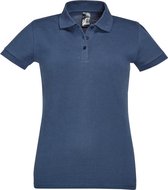 SOLS Dames/dames Perfect Pique Poloshirt met korte mouwen (Denim)