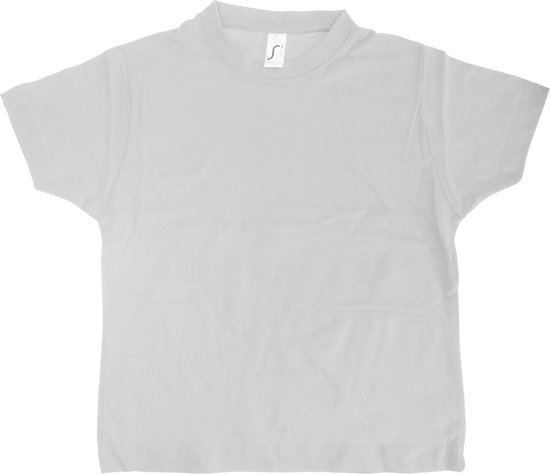 SOLS Kinder Unisex Imperial Zware Katoenen Korte Mouwen T-Shirt (Wit)