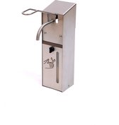 Desinfectie dispenser - Volledig RVS - Uitgevoerd met ellebooghendel - Hervulbare 1000ml flacon - Wanddispenser - Desinfectie pomp - Alcohol dispenser