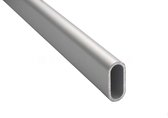 Gardelux - Garderobebuis ovaal - Aluminium - Lengte : 1 meter - 30x14mm