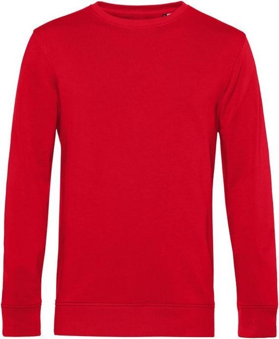 B&C Heren Organische Bemanningsleden Halsgezwets (Rood)