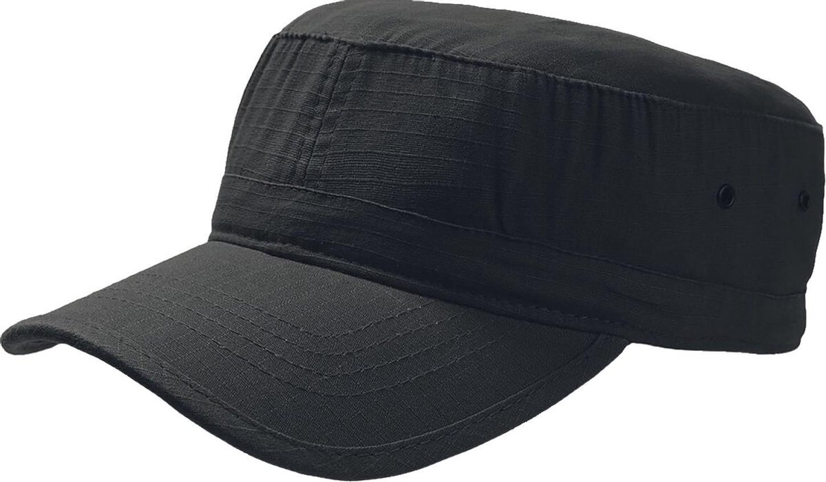 Atlantis Army Military Cap (Pakket van 2) (Zwart)