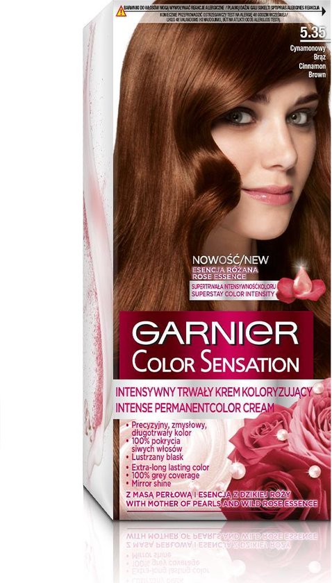 Garnier - Color Sensation farba do włosów 5.35 Cynamonowy Brąz | bol.com
