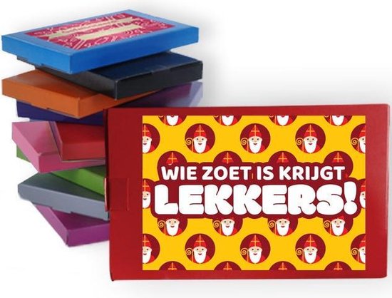 Smash Doorzichtig Verpletteren Sinterklaas - Cadeau-doosje met snoepmix- Wie zoet is krijgt lekkers -  In... | bol.com