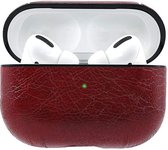 Airpods Pro lederen hoesje - Rood