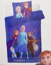 Disney Frozen Dekbedovertrek - Elsa en Anna - Eenpersoons - 140 x 200 cm