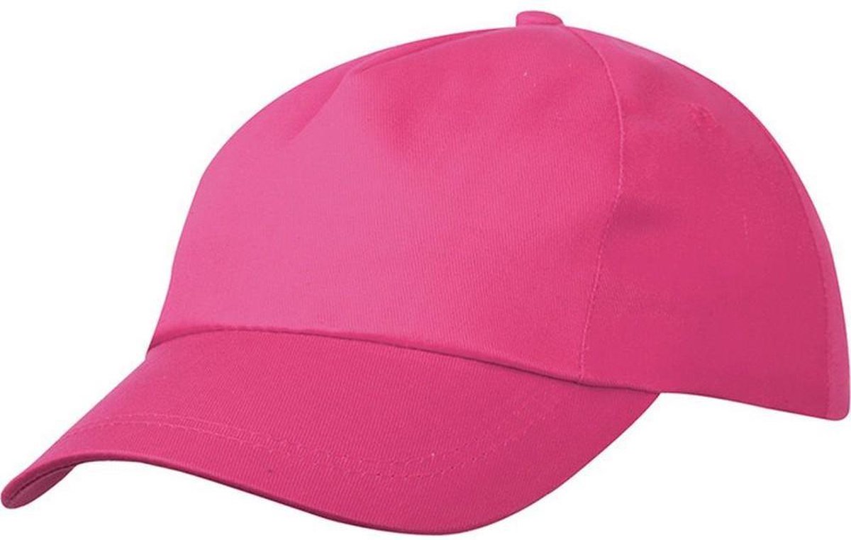 Myrtle Beach Volwassenen Unisex 5-paneel Licht gelamineerde Promo Cap (Roze)