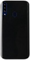 ADEL Siliconen Back Cover Softcase Hoesje Geschikt voor Samsung Galaxy A20s - Doorzichtig Transparant