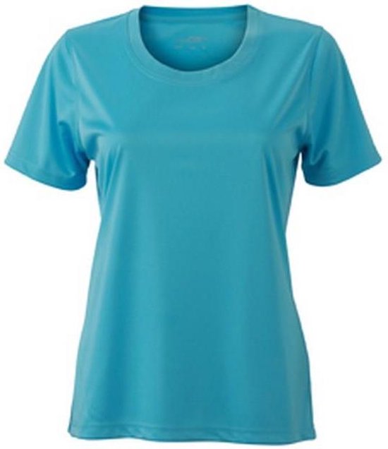 T-shirt actif pour femme / femme James and Nicholson ( Blauw pacifique)