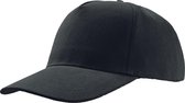 Atlantis Liberty Five Heavy Brush Cotton 5 Panel Cap (Zwart)