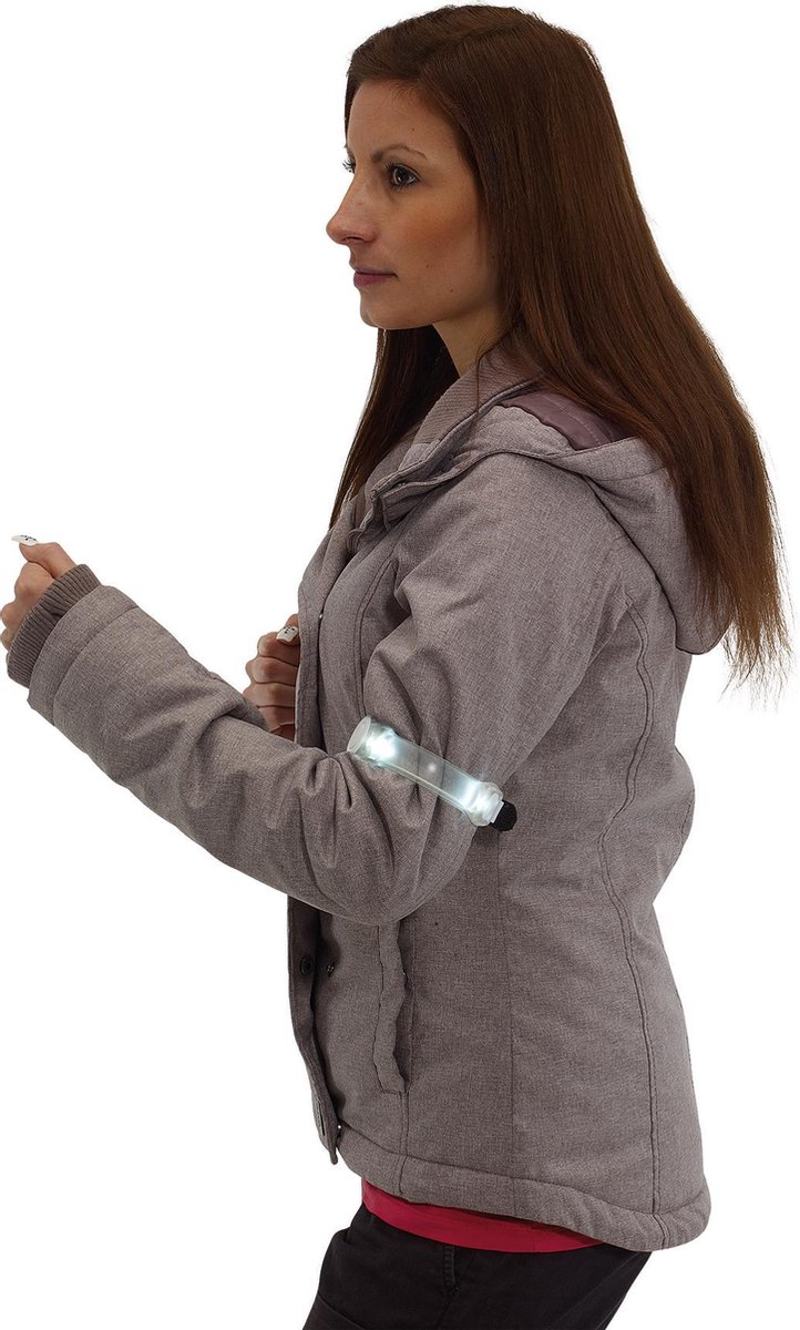 LED rood hardlooplampje voor aan de arm, veiligheidslampje | bol.com