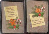 12 cartes de Noël de Luxe 3D avec enveloppes|2 modèles| Carte de Noël - Carte de Noël avec enveloppe - Carte de voeux - Cadeau de Noël - Carte générale - Fête - Set de 12 pièces
