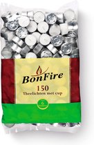 Bonfire - Theelichten Met Cup 6 Branduren - Zak 150 Stuks