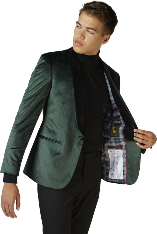 hoog huiselijk Nu OppoSuits Deluxe Dinner Jacket - Rich Green - Heren Blazer - Maat: EU 48 -  Kerst | bol.com