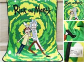 Hot Topic Rick And Morty Run Plush Throw Blanket , 48 Inch x 60 Inch