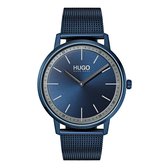 Hugo Exist 1520011 Horloge - RVS - Blauw - Ø 40 mm