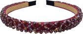 Haarband Diadeem Kralen Roze