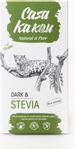 Casa Kakau vegan chocolade puur met erythritol + stevia, glutenvrij GMO vrij