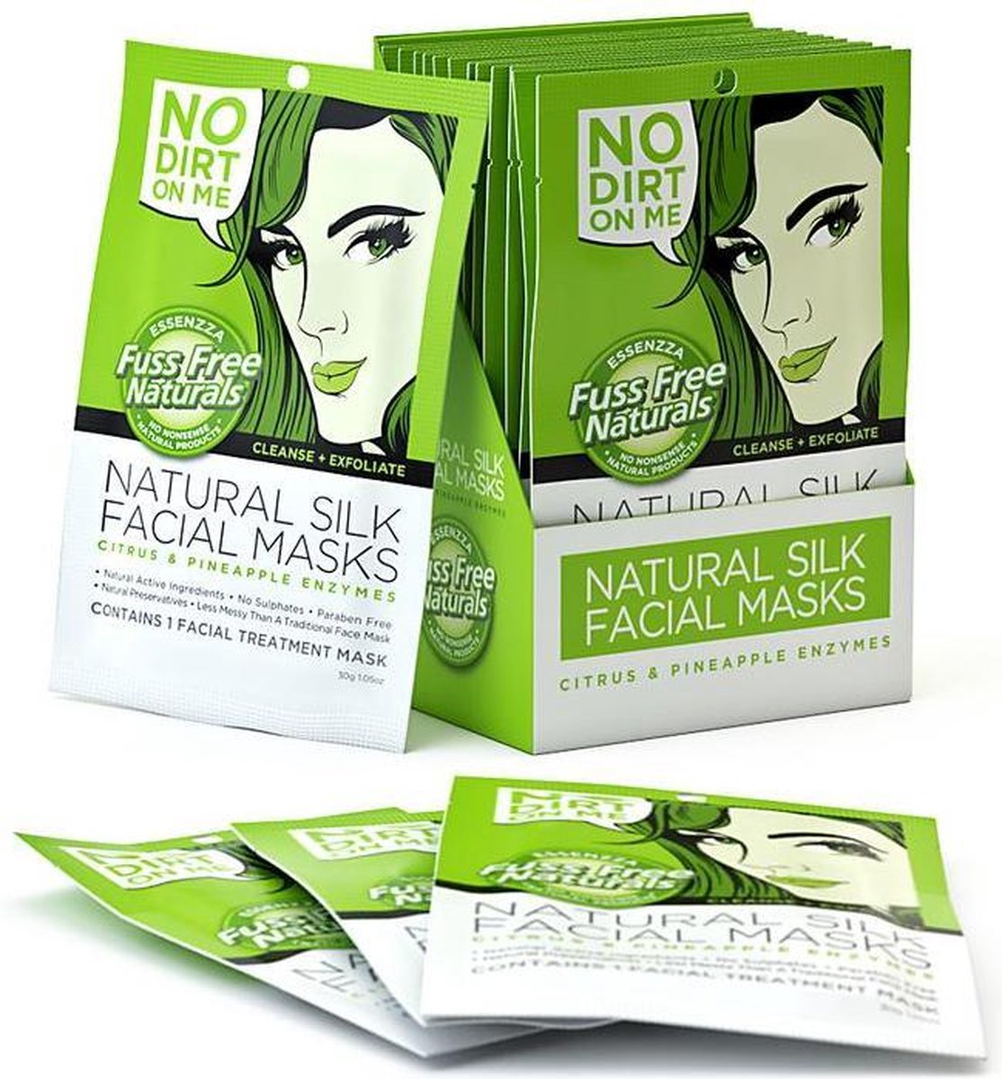 Fuss Free Nat Face mask cleanse exfoliate 1st