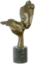 Zoenende Gezichten - Beeld - Brons - 53,6 cm hoog