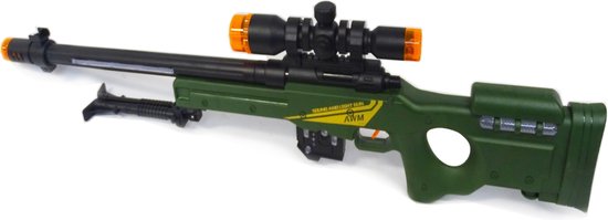 Sniper Rifle AWM geweer met led lichtjes, trilling en schietgeluiden -  scherpschutters... | bol.com
