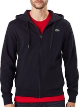 Lacoste heren hoodie sweatvest - met rits - zwart -  Maat: XL