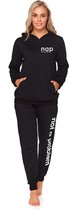 Doctor Nap Katoenen Huispak Dames | Joggingpak dames | Trainingspak Dames | 2-delig | Lange Mouw Lange Broek | NAP DRS.4134 SPO.4133 S