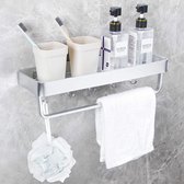 Sens Design handdoekhouder badkamer zonder boren - aluminium