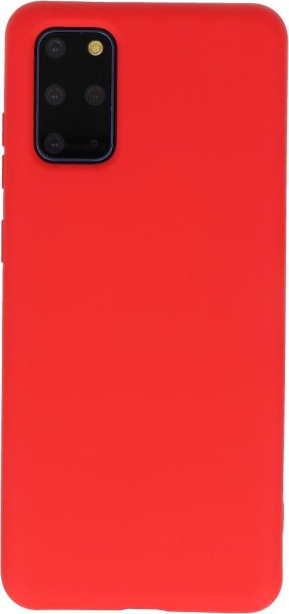Hoesje Geschikt voor Samsung Galaxy S20 Plus - Backcover Telefoonhoesje - Rood