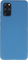 Hoesje Geschikt voor Samsung Galaxy S20 Plus - Backcover Telefoonhoesje - Navy